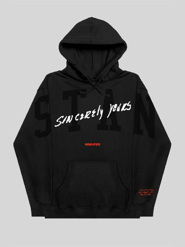 MMLP20 Eminem Sincerely Yours Hoodie Black