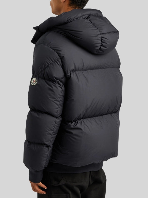 MONCLER Risler Quilted Shell Puffer Hooded Down Jacket