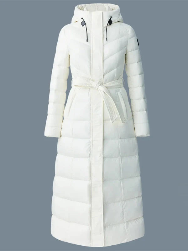 Mackage CALINA Lustrous Down Maxi Coat White