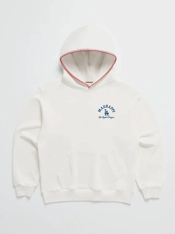 Madhappy Dodgers Fleece Hoodie White