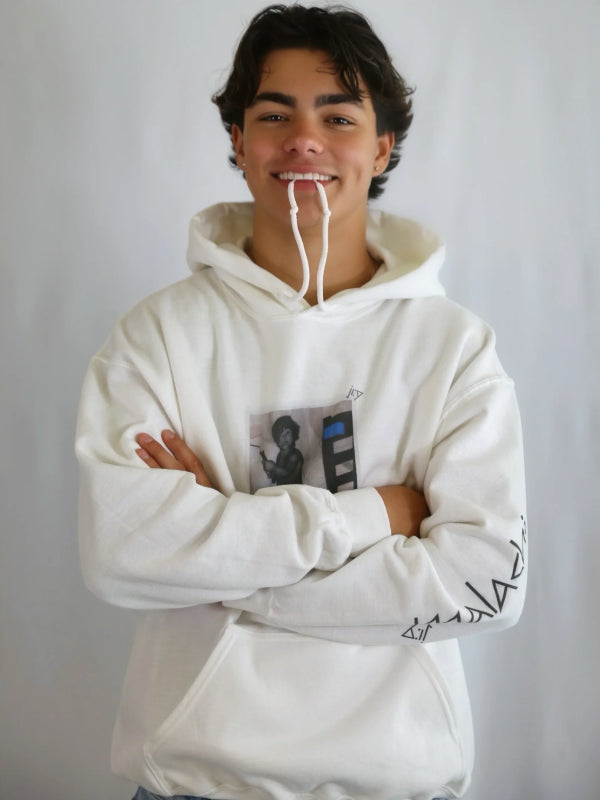 Malachi Barton Hoodie White