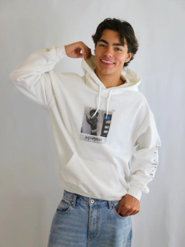 Malachi Barton White Hoodie