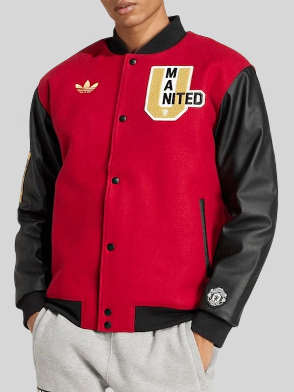 Manchester United adidas Varsity Jacket