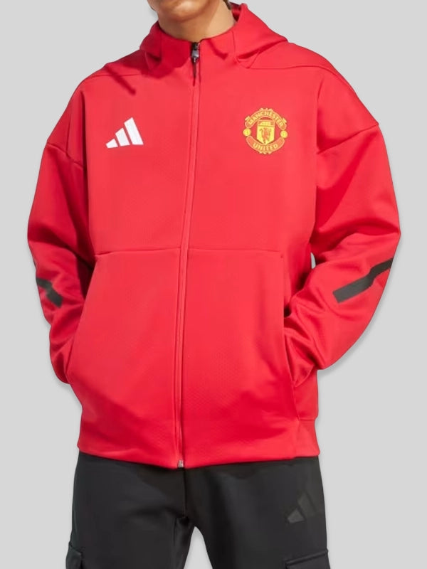 Manchester United ADIDAS Z.N.E. Anthem Jacket Red