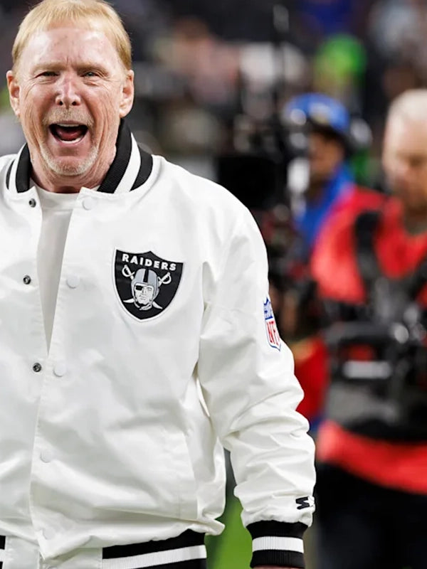 Mark Davis NFL 2025 Raiders Bomber Jacket