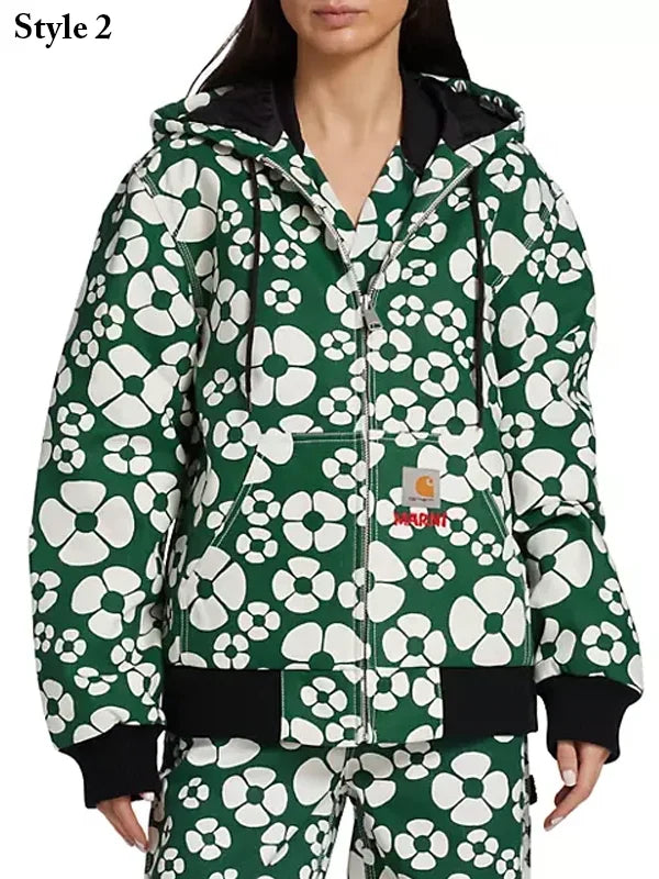 Marni x Carhartt WIP Floral Jacket Green