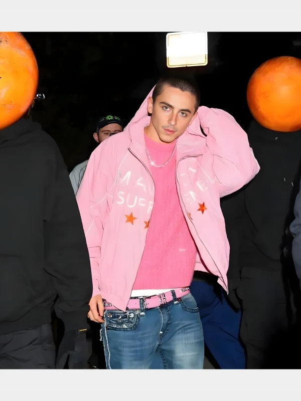 Marty Supreme Timothee Chalamet Pink Jacket