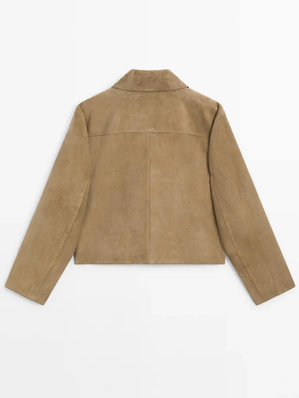 Massimo Dutti Suede Leather Jacket