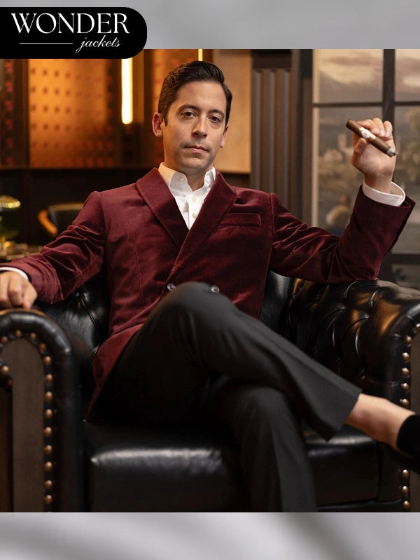 Mayflower Smoking Jacket Maroon