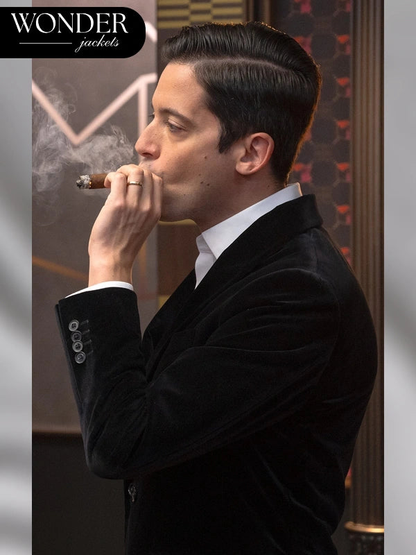 Mayflower Smoking Velvet Black Blazer
