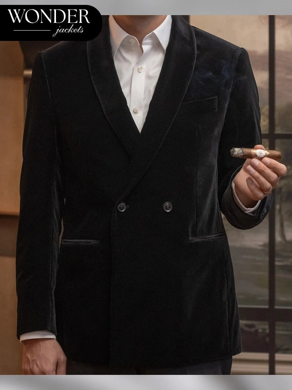 Mayflower Smoking Velvet Blazer Black 