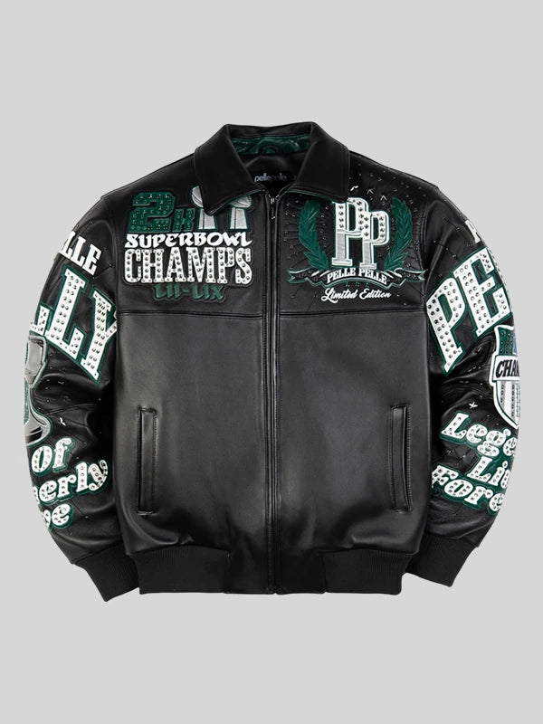 Meek Mill Eagles Pelle Pelle Jacket