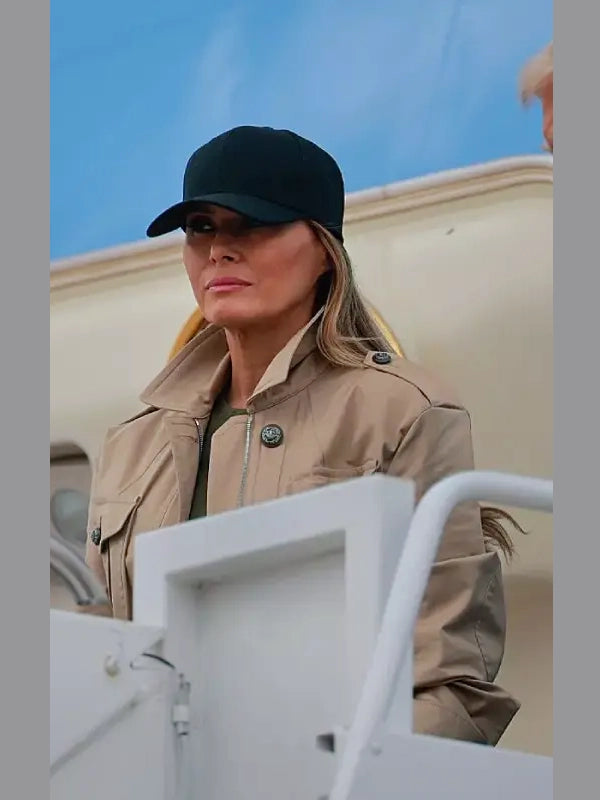 Melania Trump Cotton Jacket Beige
