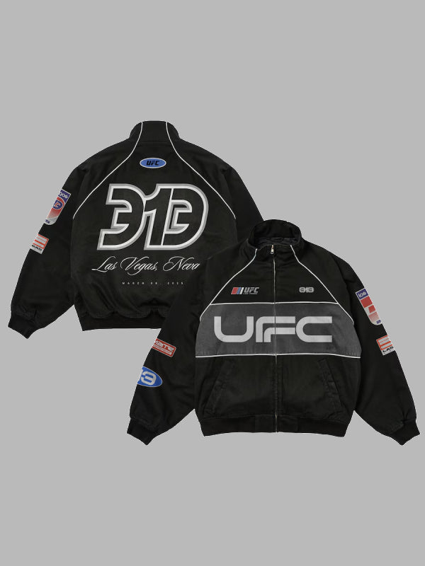 Men's Black UFC 313 Asphalt Full-Zip Jacket
