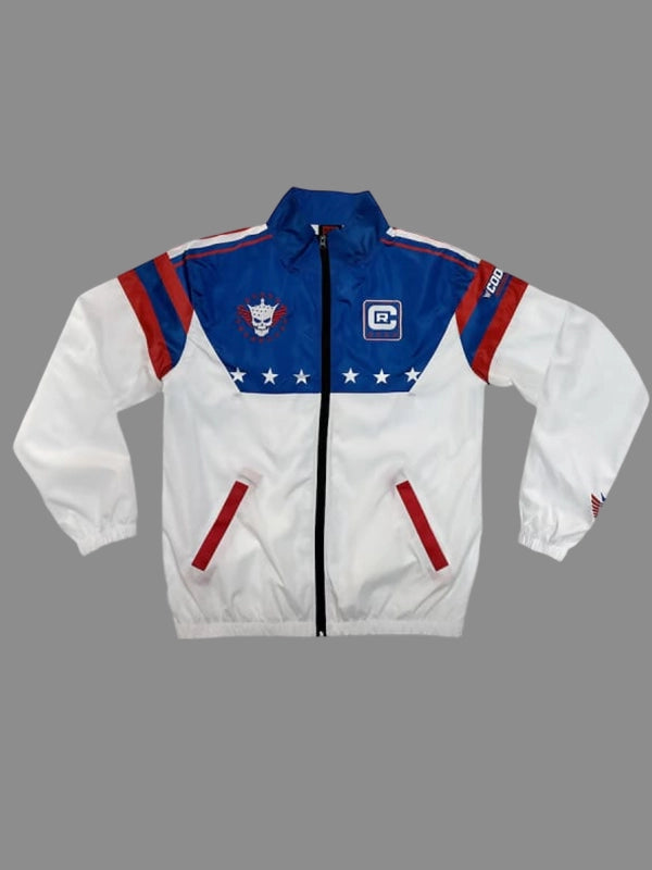 Men's White Cody Rhodes Stars and Stripes Windbreaker Full-Zip Jacket