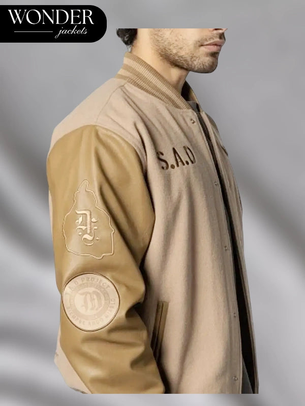 México X Roji LMB Varsity Jacket Camel