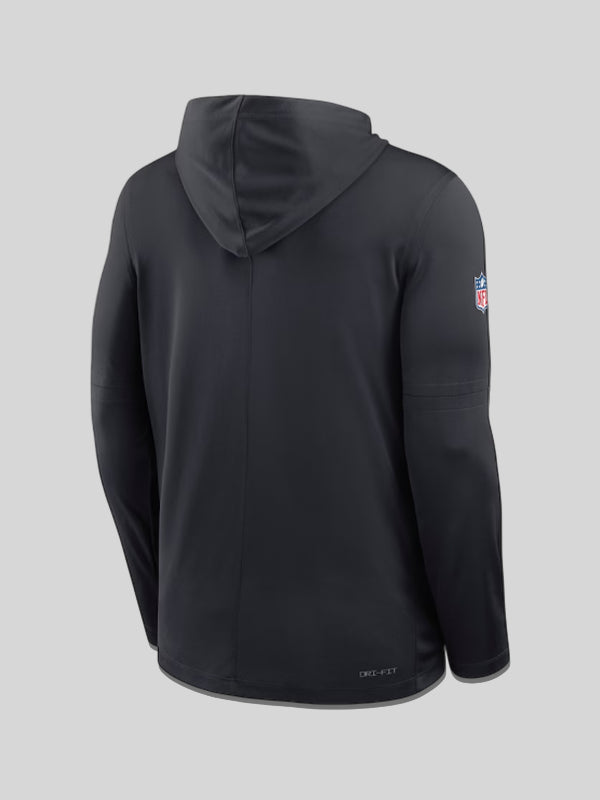 Miami Dolphins 2025 Rivalries Sideline Long Sleeve Hoodie