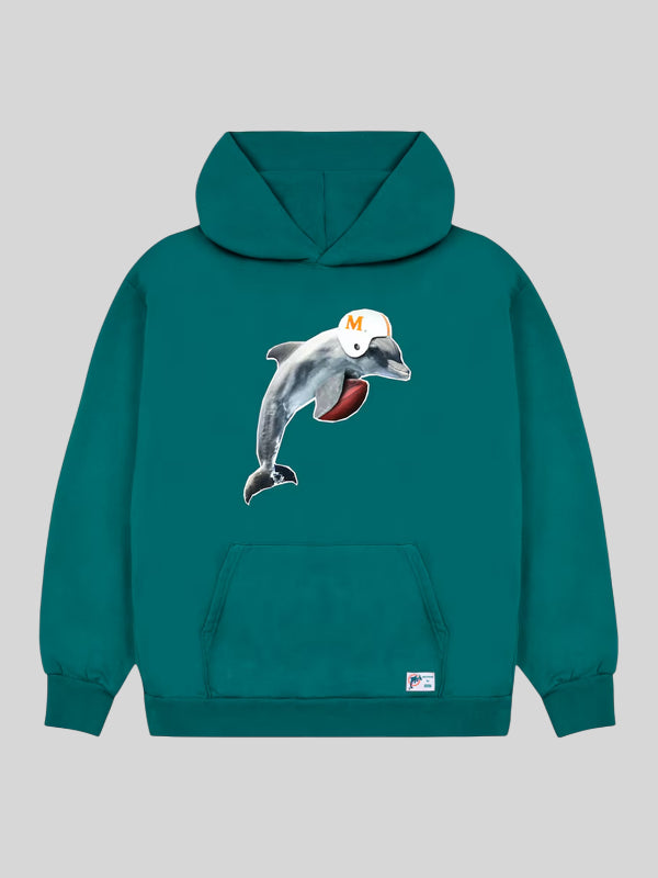 Miami Dolphins GOLF WANG Cutout Hoodie Aqua