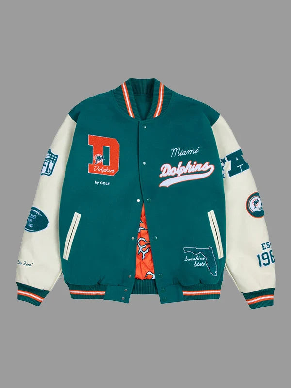 Miami Dolphins Golf Wang Letterman Jacket