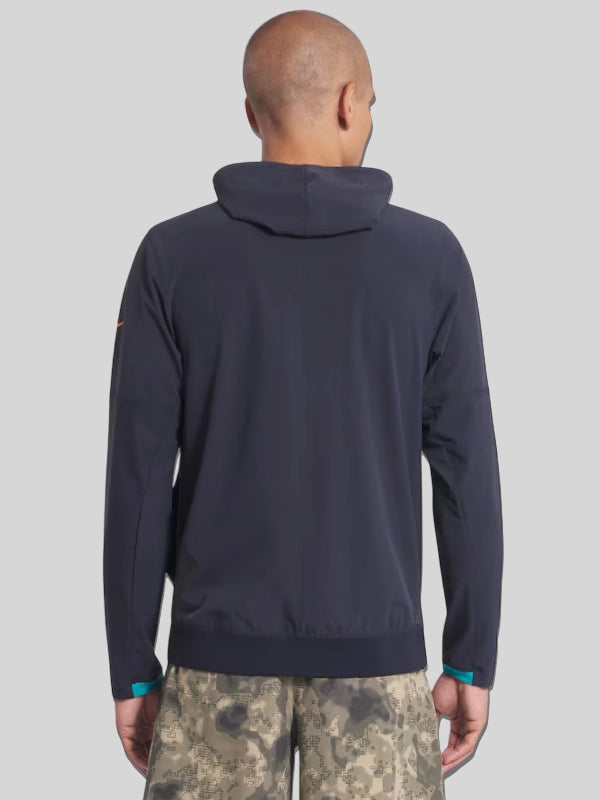 Miami Dolphins Rivalries Sideline Anorak Half-Zip Black Hoodie