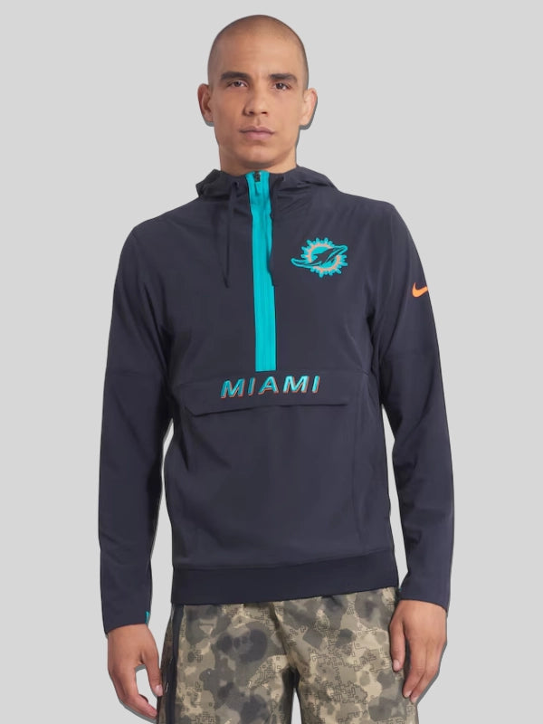 Miami Dolphins Rivalries Sideline Anorak Hoodie Jacket