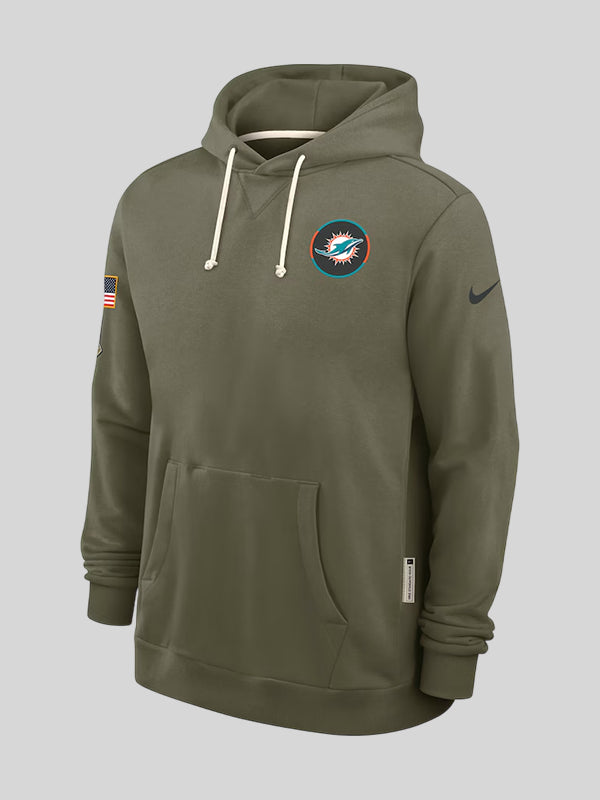 Miami Dolphins Salute to Service Hoodie 2025