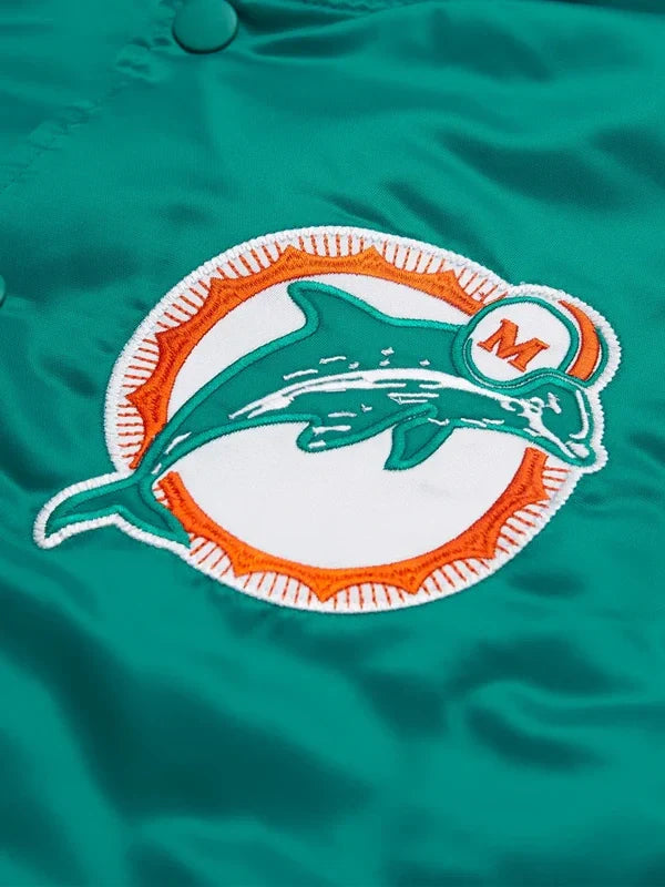 Miami Dolphins Satin Varsity Jacket