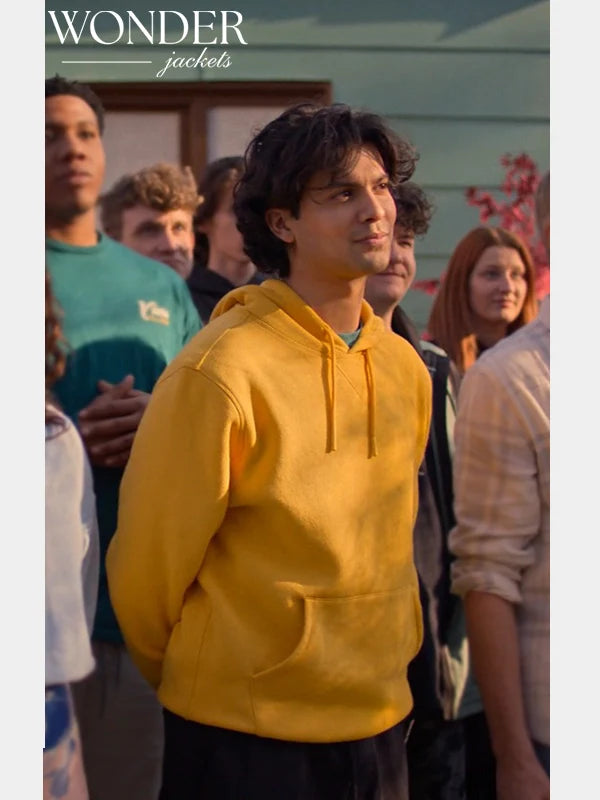 Miguel Diaz Yellow Hoodie Cobra Kai S06