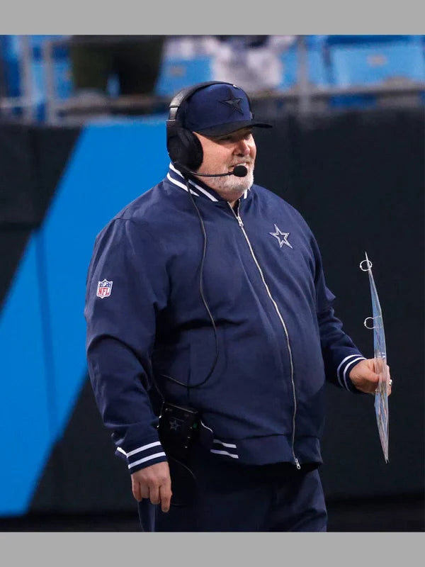 Mike Mccarthy Dallas Cowboys Blue Bomber Jacket