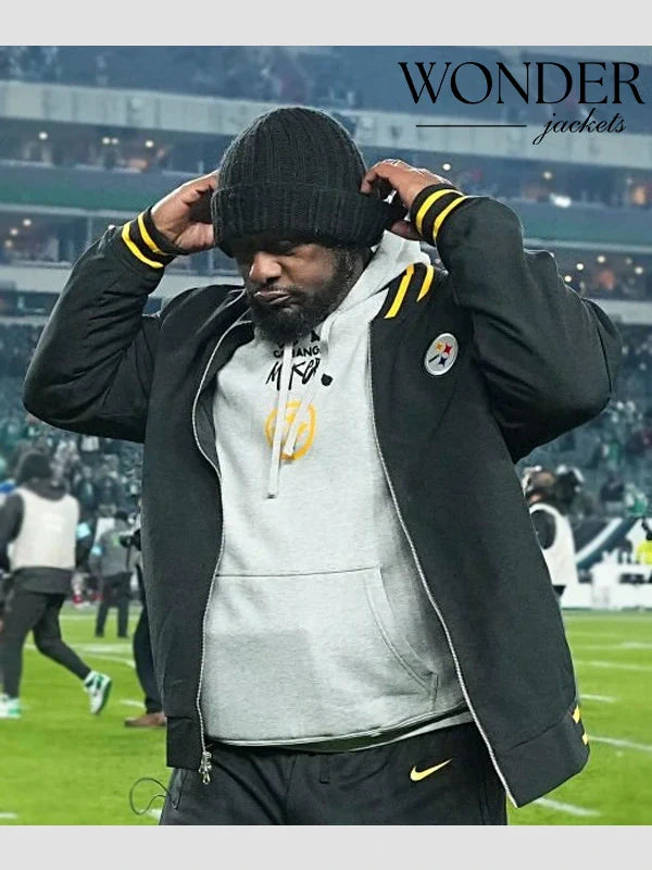 Mike Tomlin Pittsburgh Steelers Bomber Jacket Black