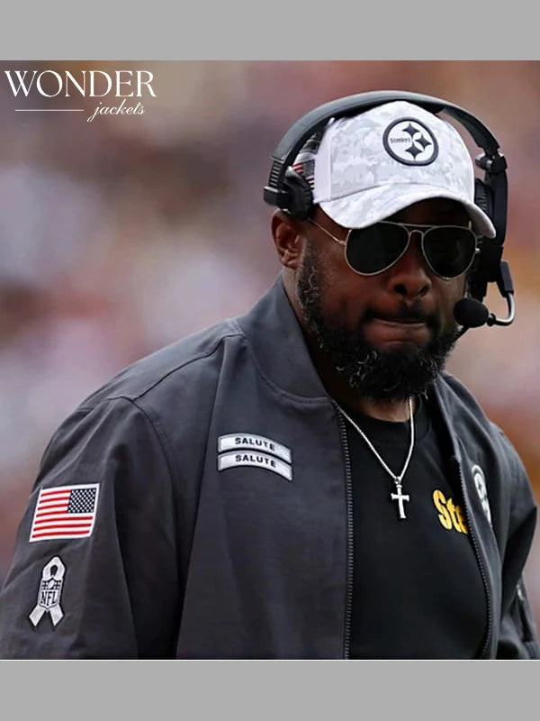 Mike Tomlin Salute to Service Steelers Jacket 2024