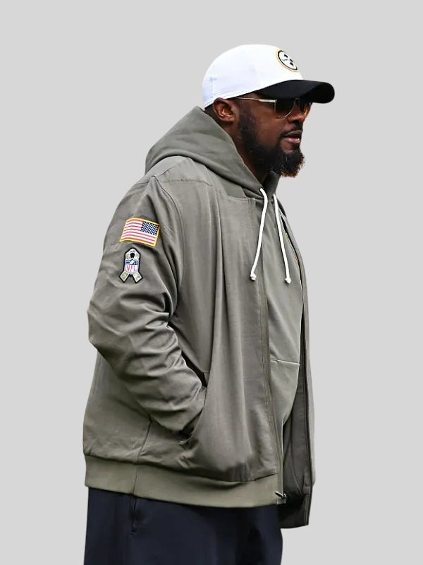Mike Tomlin Steelers Salute to Service Bomber Jacket