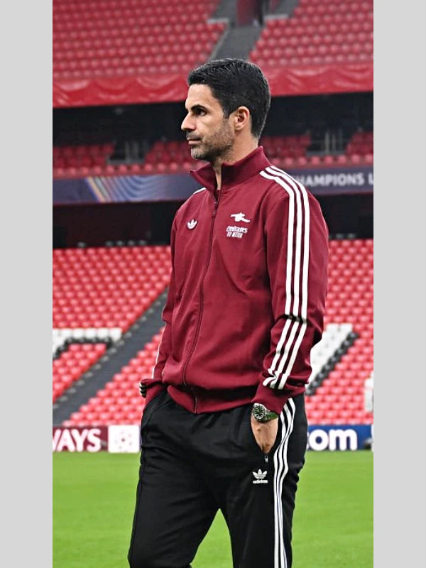 Mikel Arteta UEFA Champions Maroon Jacket