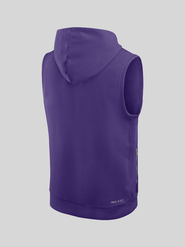 Minnesota Vikings Nike 2025 Sideline Sleeveless Hoodie