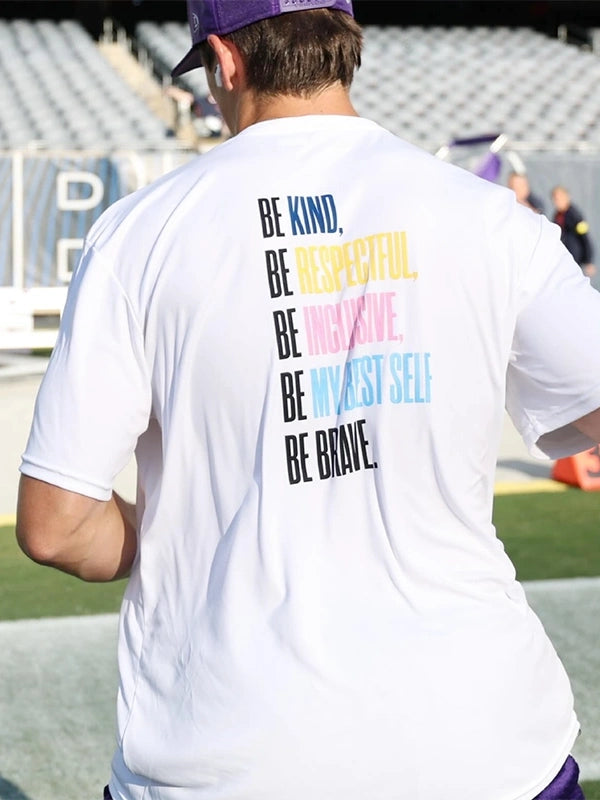 Minnesota Vikings Annunciation White T-Shirt