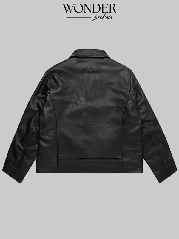 Mutimer Black Leather Jacket