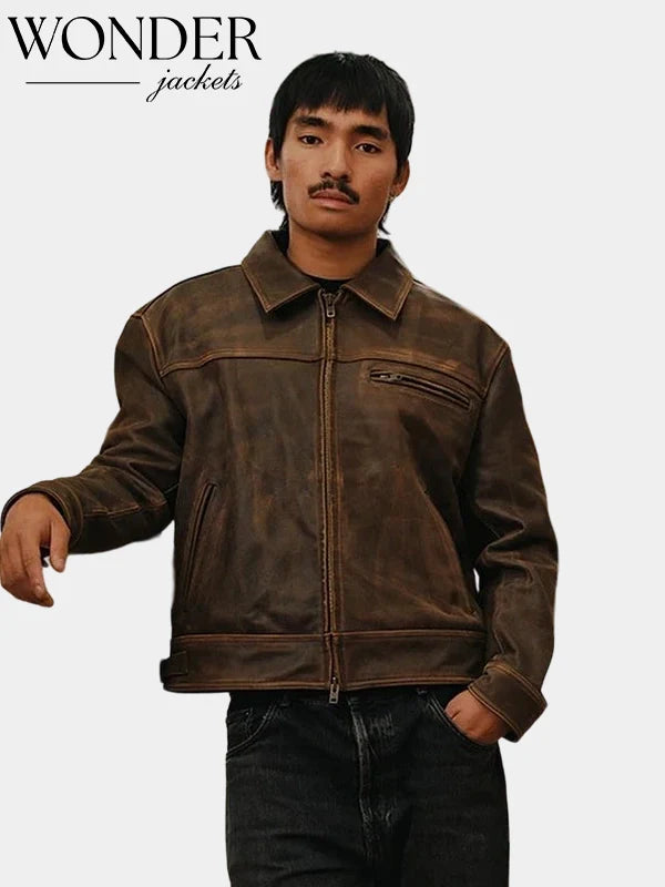 Mutimer Brown Leather Jacket