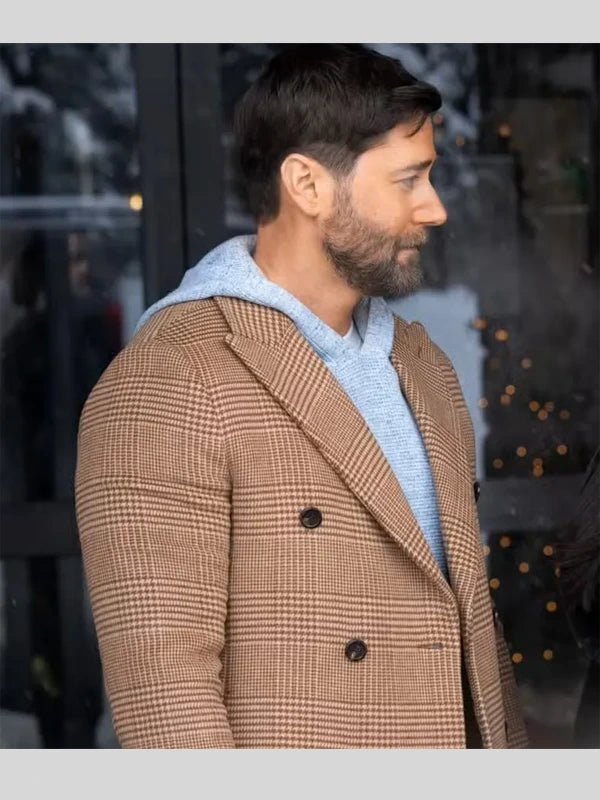 My Secret Santa Ryan Eggold Brown Coat