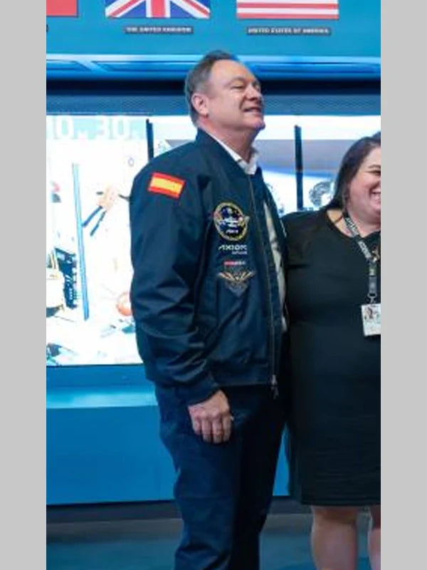 NASA Space Force Blue Bomber Jacket