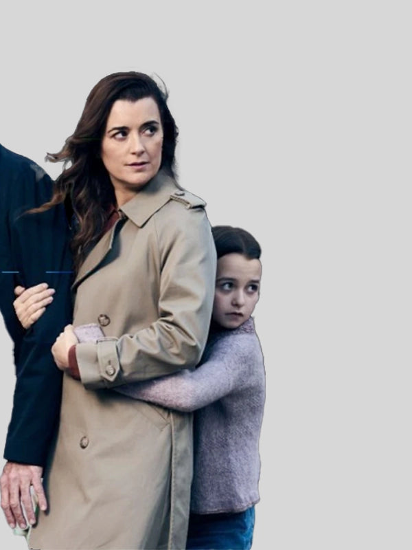 NCIS Tony And Ziva TV Series Ziva Beige Trench Coat