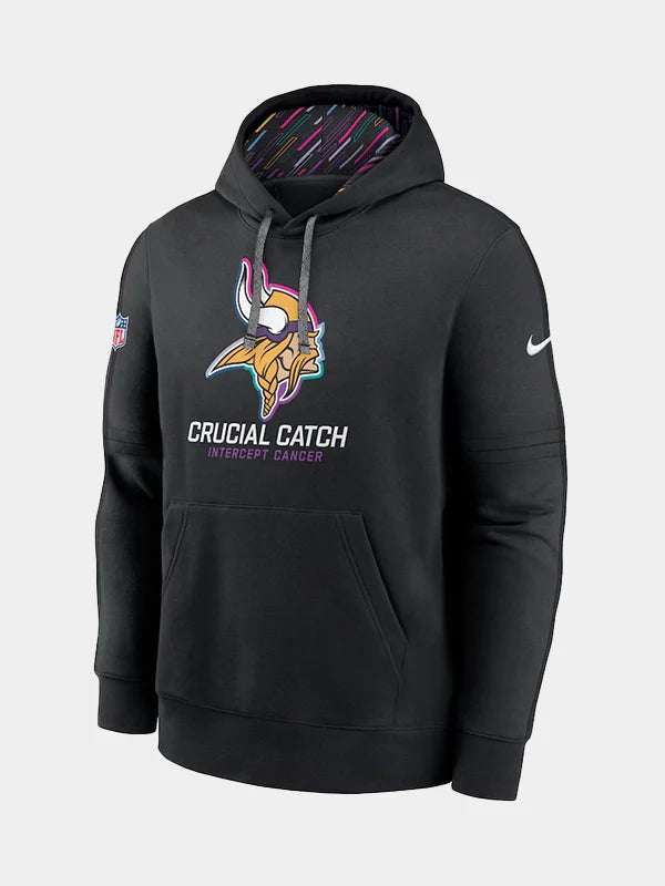 NFL 2024 Crucial Catch Minnesota Vikings Hoodie Black