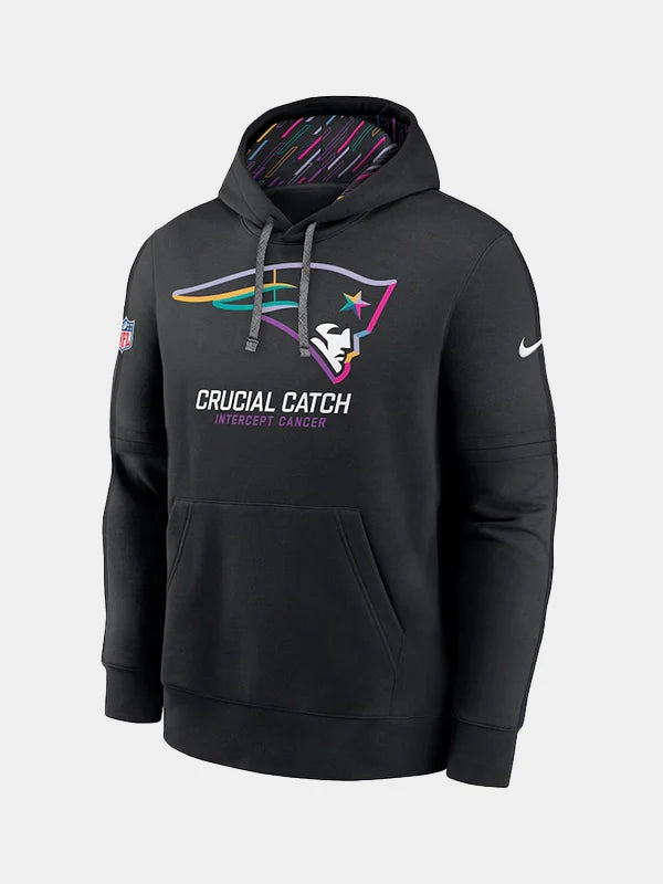 NFL 2024 New England Patriots Crucial Catch Hoodie Black