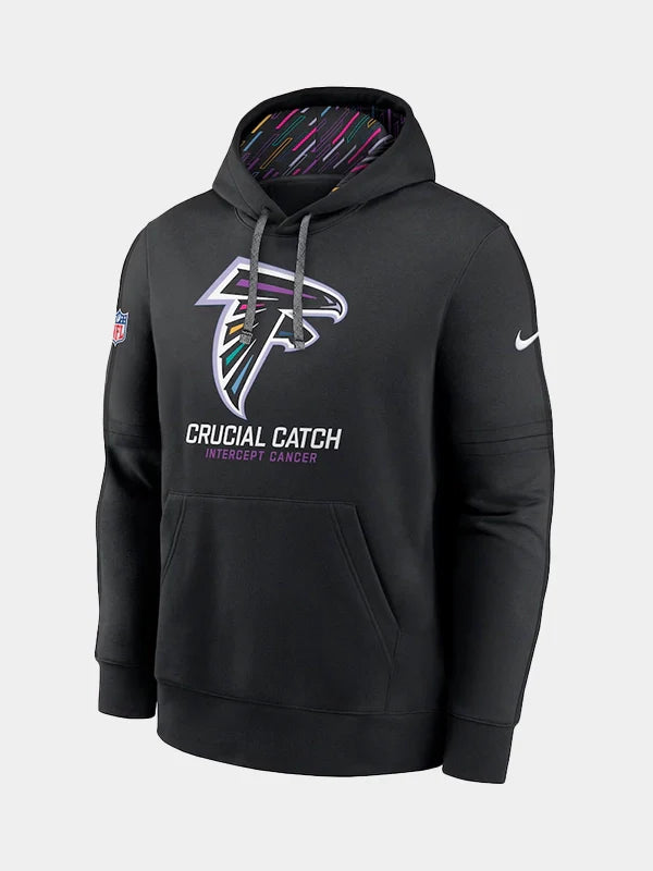 NFL 2024 Nike Atlanta Falcons Crucial Catch Hoodie Black