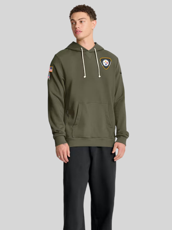 NFL 2025 Salute to Service Pittsburgh Steelers Nike Dri Fit Hoodie