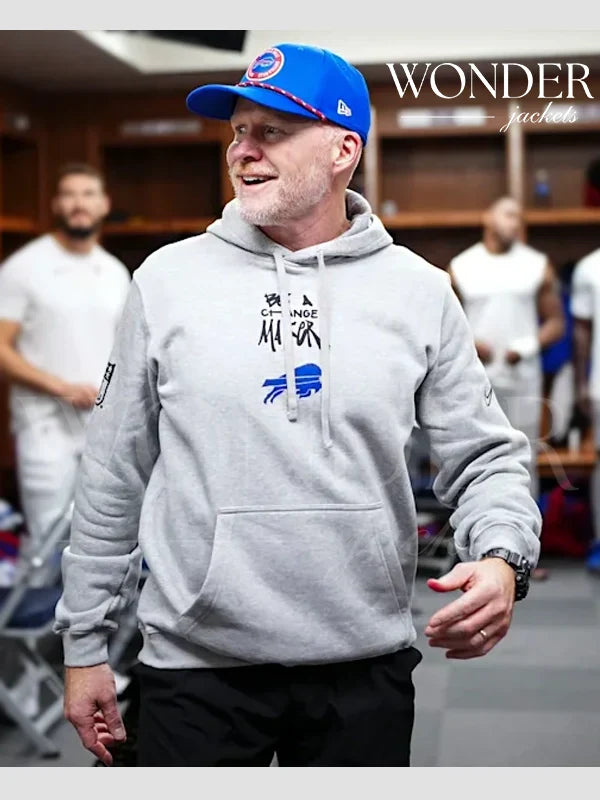 NFL Be A Change Bills Hoodie Grey