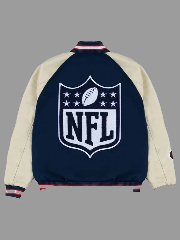 NFL GOLF WANG Blue Varsity Letterman Jacket