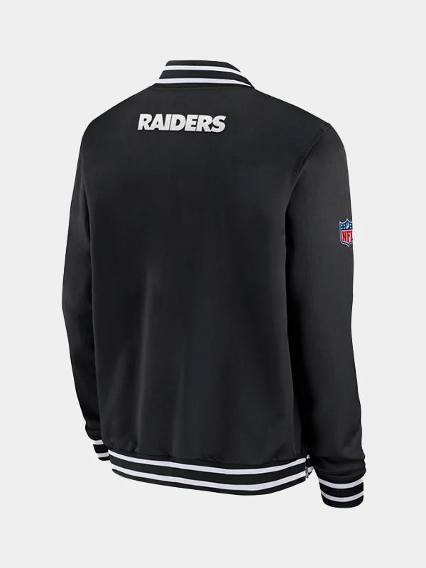 NFL Las Vegas Raiders Coach Black Bomber Jacket