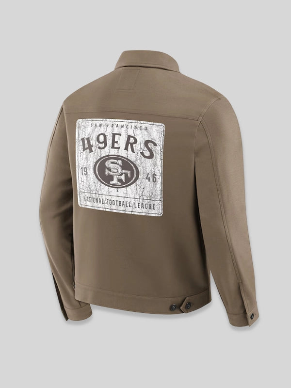 NFL x Darius Rucker San Francisco 49ers Tan Trucker Jacket