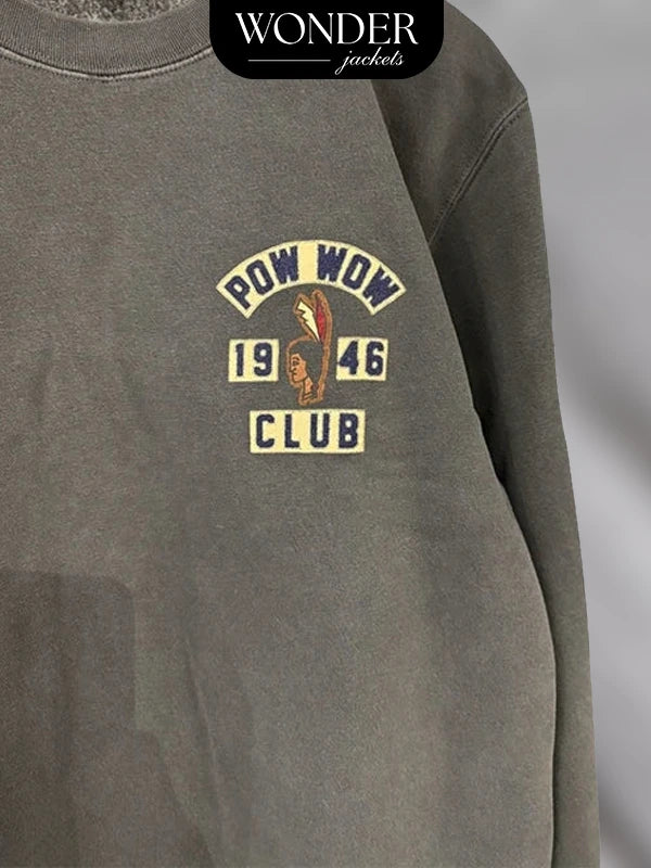 NTVS POWWOW CLUB Limited Edition SPJ Sweatshirt Crewneck Grey