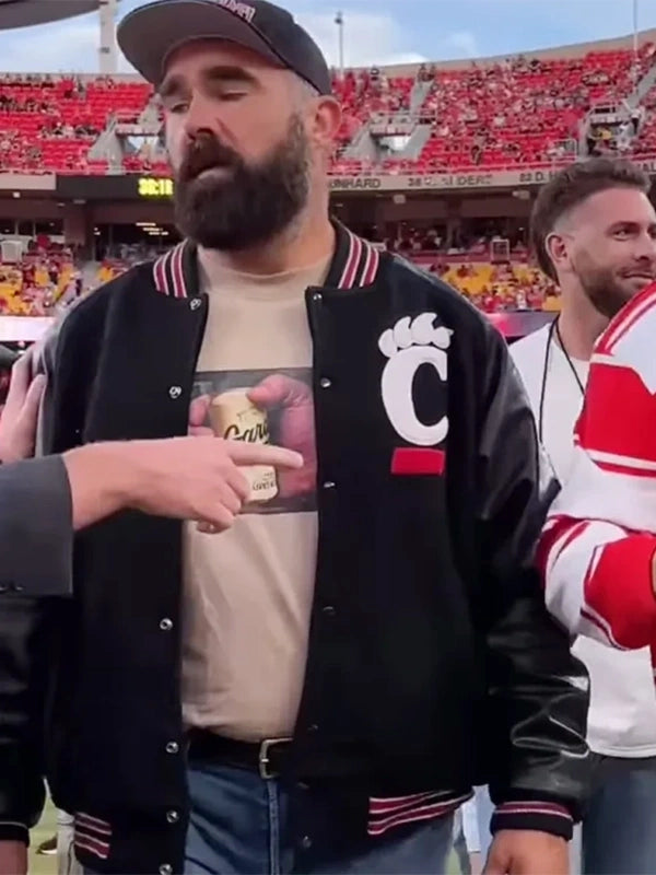 Nebraska vs Jason Kelce Cincinnati Game Jacket